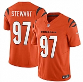 Men & Women & Youth Cincinnati Bengals #97 Shemar Stewart Orange 2025 Draft F.U.S.E. Vapor Untouchable Limited Stitched Jersey,baseball caps,new era cap wholesale,wholesale hats